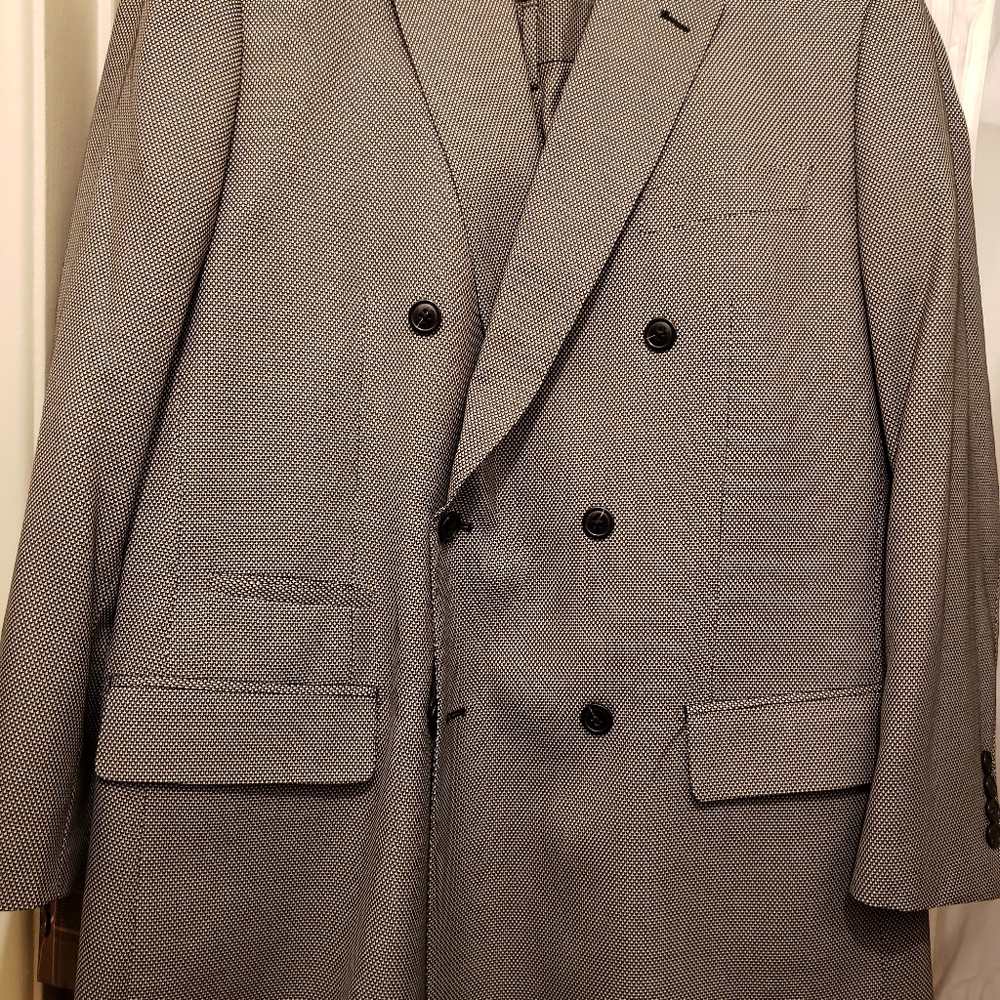Men's 2 piece suit, dark grey/black